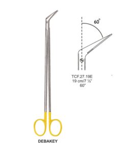 Tc-Debakey Vascular Scissors, Angled 60°, 19Cm  (Tcf.27.19E)