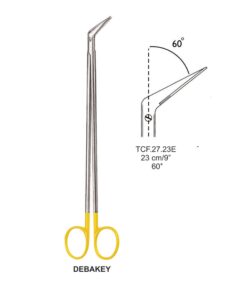 Tc-Debakey Vascular Scissors, Angled 60°, 23Cm  (Tcf.27.23E)