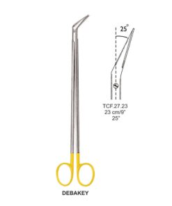 Tc-Debakey Vascular Scissors, Angled 25°, 23Cm  (Tcf.27.23)