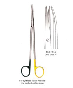 Tc-Ligature Supercut Scissors, One Toothed Cutting Edge, Cvd, 20Cm  (Tcs.25.20)