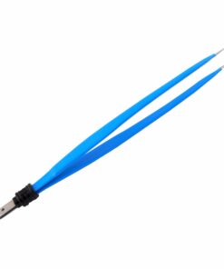Reusable Bipolar, Standard Forceps, Straight, With European Plug, 20 Cm Length, 1.0Mm Tip, Blue (E-5-4280)