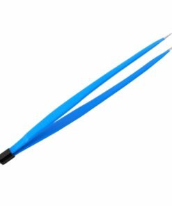 Reusable Bipolar, Standard Forceps, Straight, With American Plug, 22 Cm Length, 0.7Mm Tip, Blue (E-5-4365)