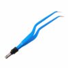 Reusable Bipolar, Bayonett Forceps, Angled Down, With European Plug, 22 Cm Length, 0.5Mm Tip, Blue (E-5-7540)