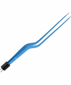Reusable Bipolar, Yasargil Forceps, Straight, With American Plug, 19.7 Cm Length, 1.5Mm Tip, Blue (E-5-815)