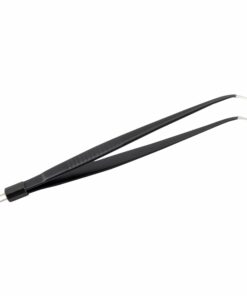 Reusable Bipolar, Standard Forceps, Angled Non Stick, With American Plug, 18 Cm Length, 1.5Mm Tip, Black (E-8-1425)