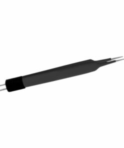 Reusable Bipolar, Iris Forceps, Straight, Non Stick, With American Plug, 10.8 Cm Length, 1.0Mm Tip, Black (E-8-5035)