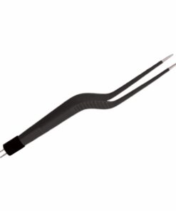 Reusable Bipolar, Yasargil Forceps, Straight, Non Stick, With American Plug, 15.6 Cm Length, 2.0Mm Tip, Black (E-8-5230)