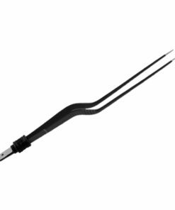 Reusable Bipolar, Yasargil Forceps, Straight, Non Stick, With European Plug, 19.7 Cm Length, 1.0Mm Tip, Black (E-8-5290)