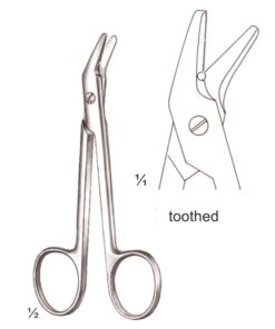 Universal Wire Cutting Scissors Toothed 12Cm (B-001-12)