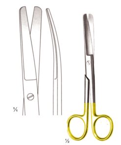Standard Scissors B/B Curved Tc 14.5Cm