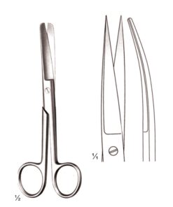 Standard Scissors S/S Curved 14.5Cm (B-011-14)