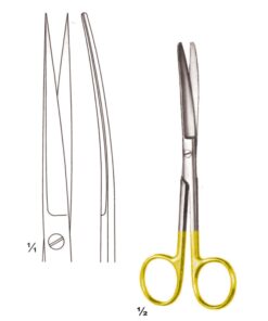 Scissors Delicate S/S Curved Tc 14.5Cm (B-017-14Tc)