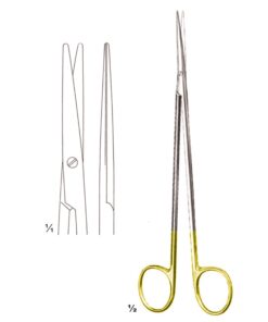 Metzenbaum-Fino Scissors B/B Straight Tc 18Cm Slender Pattern (B-043-18Tc)