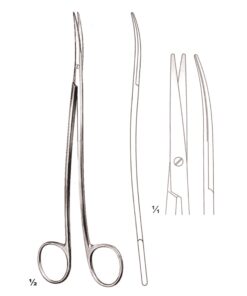 Metzenbaum-Fino Scissors B/B Curved 18Cm S Shaped (B-045-18)