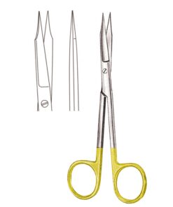 Goldmann-Fox Scissors S/S Straight Tc 13Cm Toothed Blades (B-057-13Tc)