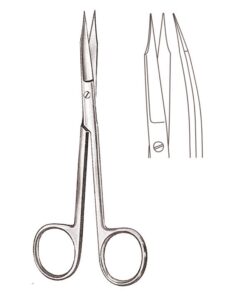 Goldmann-Fox Scissors S/S Curved 13Cm Toothed Blades (B-058-13)