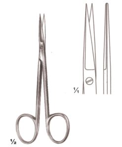 Small Modle Scissors S/S Straight 12Cm (B-059-12)