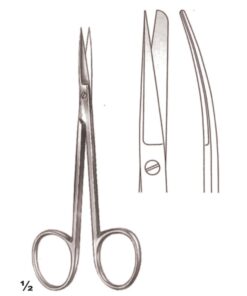 Small Modle Scissors S/B Curved 12Cm (B-060-12)