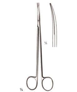 Toennis-Adson Scissors S/S Curved 17.5Cm Slender Pattern (B-062-17)