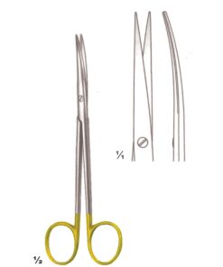 Metzenbaum-Lahey Scissors S/S Curved Tc 14.5Cm Slender Pattern (B-101-14Tc)