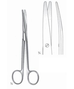 Mayo-Lexer Scissors B/B Curved 16Cm Standard Pattern,Fine Cutting Edge (B-113-16)