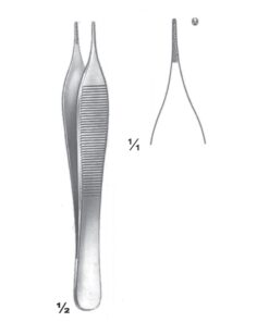 Mini Adson Forceps 1:2 Straight 12Cm (C-031-12)