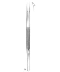 Forceps 1:2 Curved 23Cm Stainless Steel Diamond Dust Jaw 6,0 X 0,7 Mm (C-082-23)