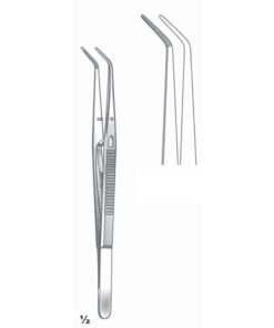 London-College Forceps Curved 15Cm With Lock (C-091-15)