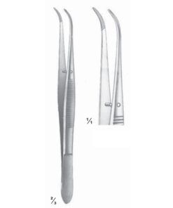 Perry Forceps Curved 13Cm Serrated (C-093-13)