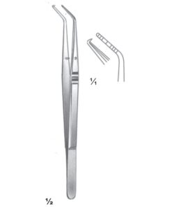 Crane-Kaplan Forceps Curved 15Cm Pocket Marking Forceps (C-102-15)