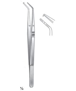 Crane-Kaplan Forceps Curved 15Cm Pocket Marking Forceps (C-103-15)