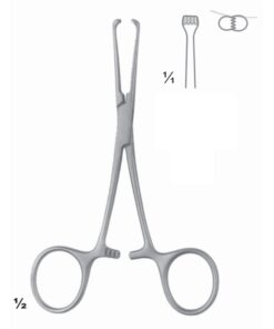 Allis-Baby Artery Forceps 4:5 Straight 13Cm (D-056-13)
