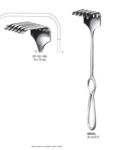 Israel Retractors,25Cm,70X70Mm  (SS-102-1386)
