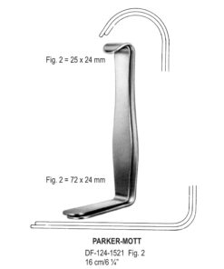 Parker-Mott Retractors,16Cm,Fig-1, 21X24Mm-72X24Mm  (SS-124-1521)