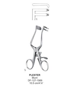 Plester Retractors, 10.5Cm, Blunt  (SS-127-1569)