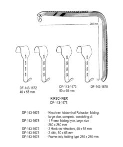 Kirschner Retractors , Complete Set, Large Size (SS-143-1675)