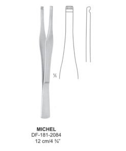 Michel Suture Forceps 12Cm  (SS-181-2084)