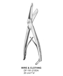 Wire & Clothing Scissors With Catch 20Cm  (SS-191-2183A)