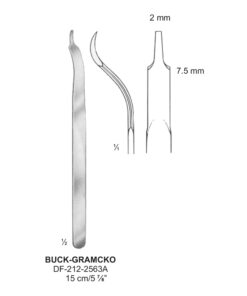 Buck-Gramcko  Bone Lever 15Cm, 2Mm, 7.5Mm (SS-212-2563A)