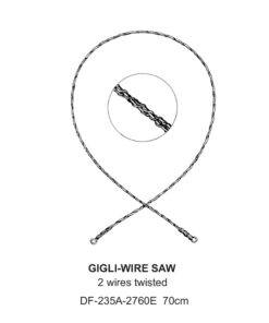 Gigli-Wire Saw, 2 Wire Twisted, 70Cm  (SS-235A-2760E)