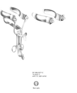 Alan-Parks Rectal Spreader 14Cm, With F.O. Light Carrier (SS-269-3077-C)