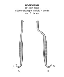 Bozemann Vaginal Specula Set Consisting Of Handle A And B And 8 Blades (SS-302-3460)