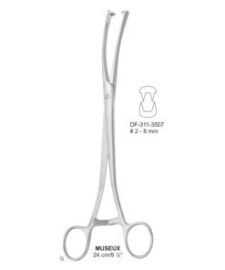 MUSEUX Tenaculum Forceps 24 cm, 2-8mm (SS-311-3507)