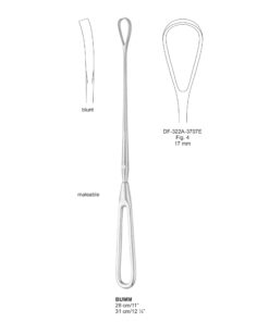 Bumm Uterine Curettes Fig.4, 17Mm 31Cm, Blunt, Malleable (SS-322A-3707E)