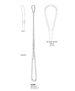 Bumm Uterine Curettes Fig.6, 21Mm 31Cm, Blunt, Malleable (SS-322A-3707G)