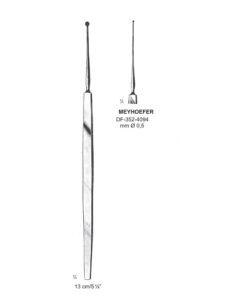 Meyhoefer Chalazion Curettes, Sharp, 0.5Mm Ø, 13Cm (SS-352-4094)