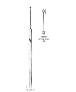 Hebra Chalazion Curettes, Sharp, 3.0Mm Ø, 13Cm (SS-352-4106)