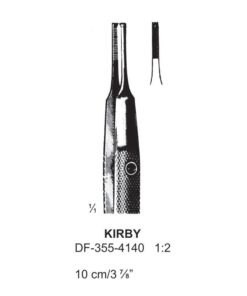 Kirby Forceps, Str, 1X2 Teeth, 10Cm, Serrated (SS-355-4140)