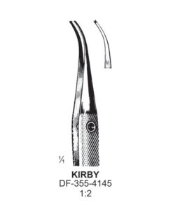 Kirby Forceps, Curved Smooth 1X2 Teeth, 10Cm (SS-355-4145)