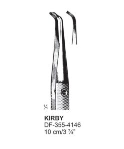 Kirby Cornea-Scleral Forceps, Cvd, 1X2 Teeth, 10Cm, Serrated (SS-355-4146)